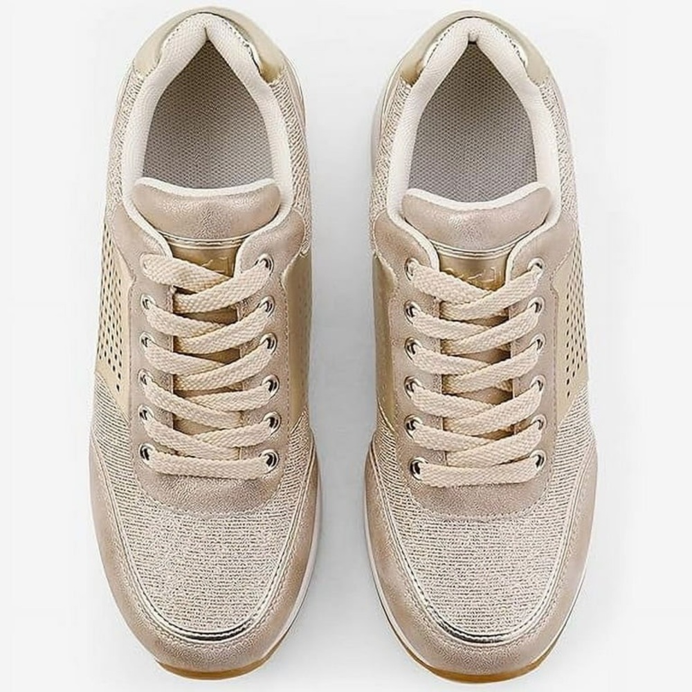 Cestfini Wedge Glitter Sneakers 9.5